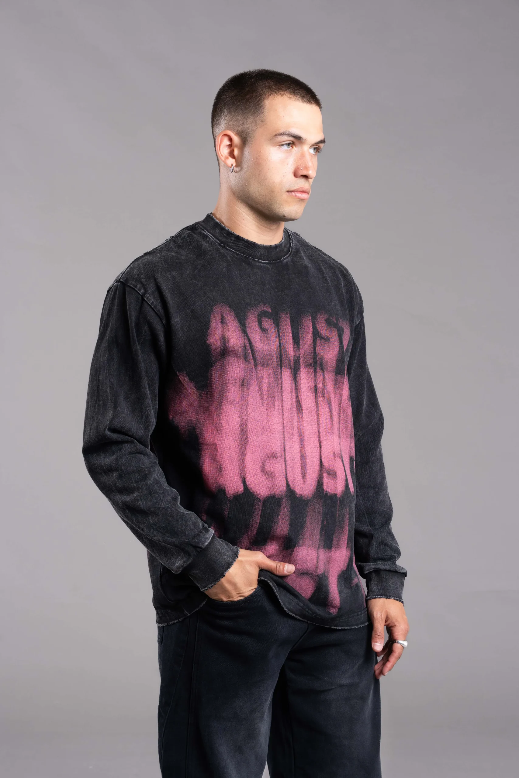 42N Hoodie Black pink - Revston (foto 2)