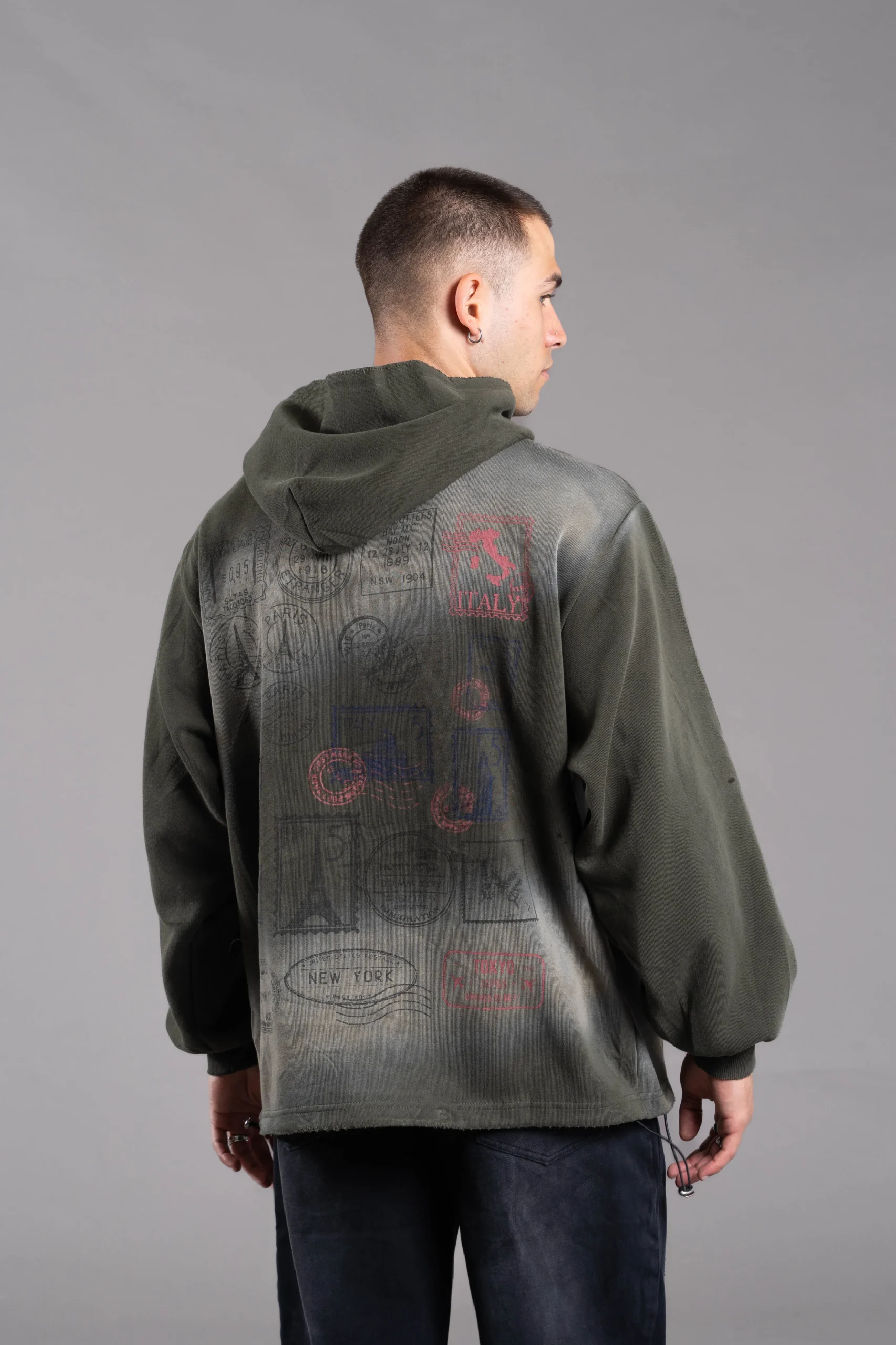 Hoodie verde - Revston (foto 2)
