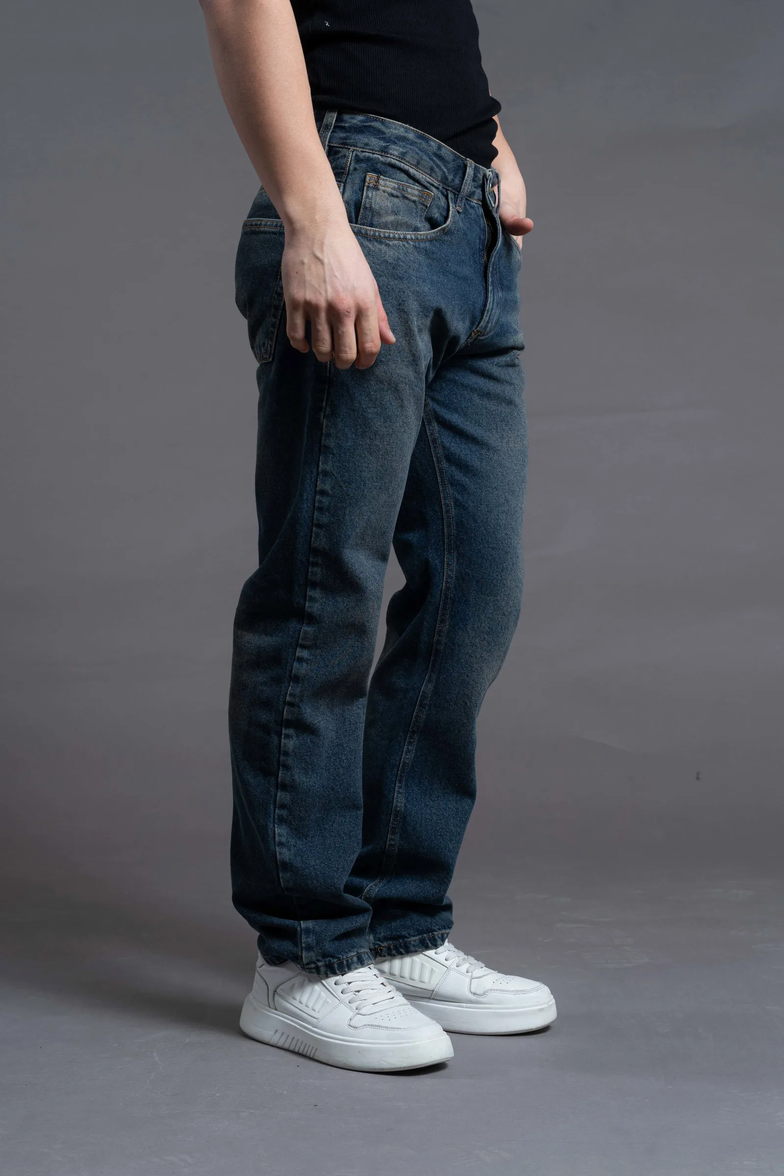 Alternative view of Jeans Relaxed verde oxido oscuro