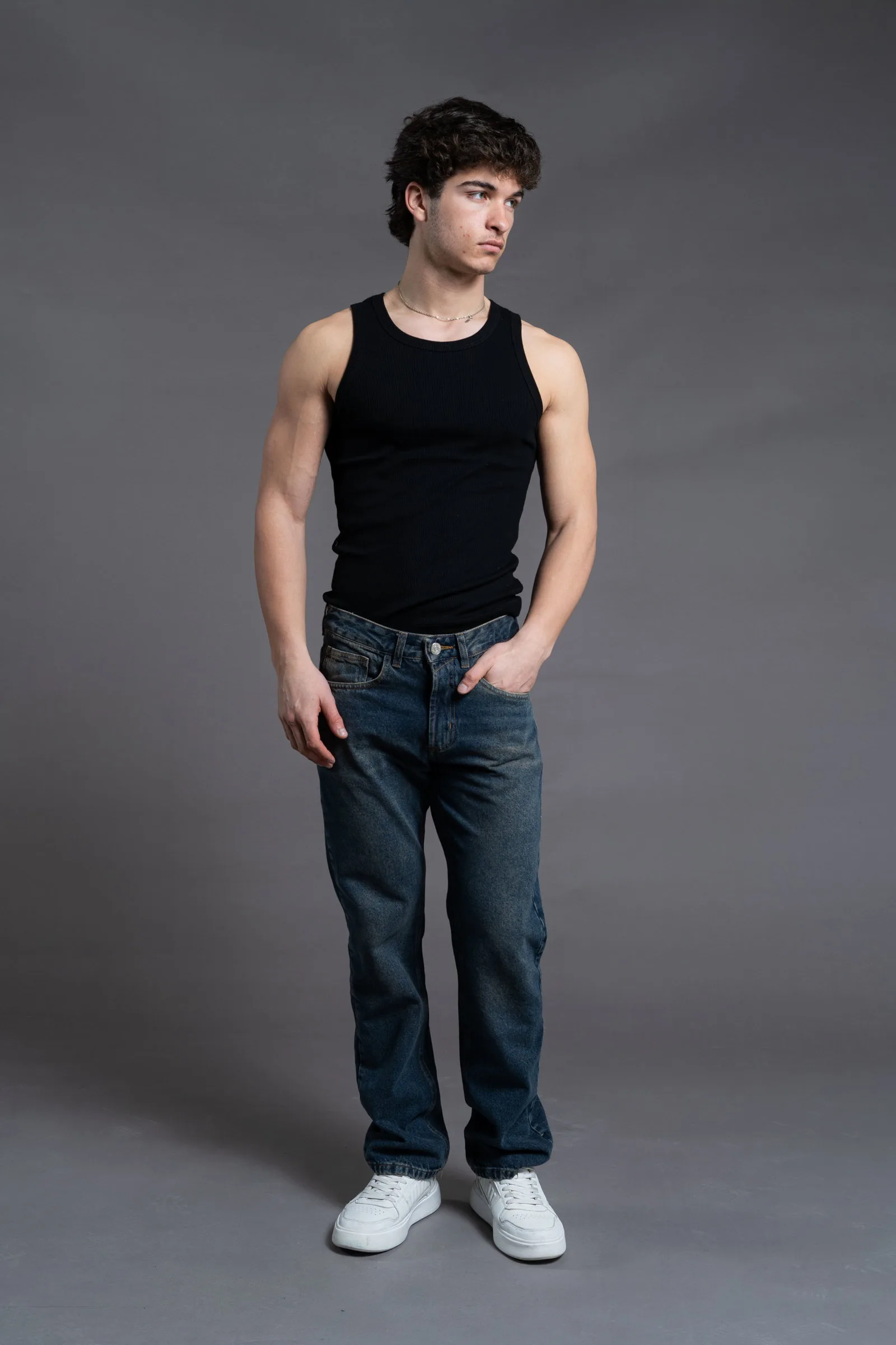 Jeans Relaxed verde oxido oscuro - Imagen 3