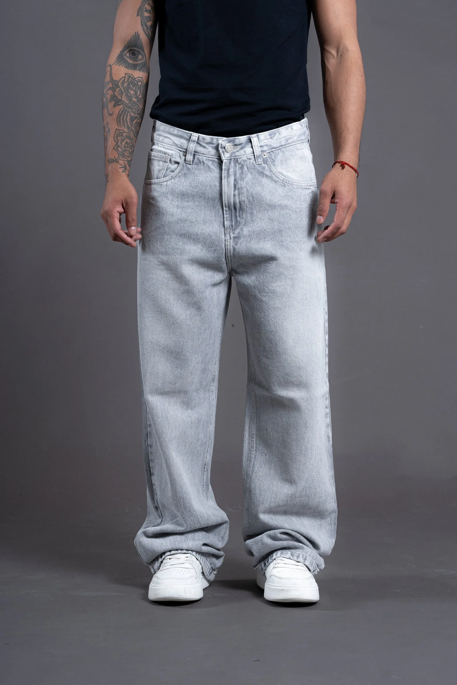 Jeans baggy gris BT