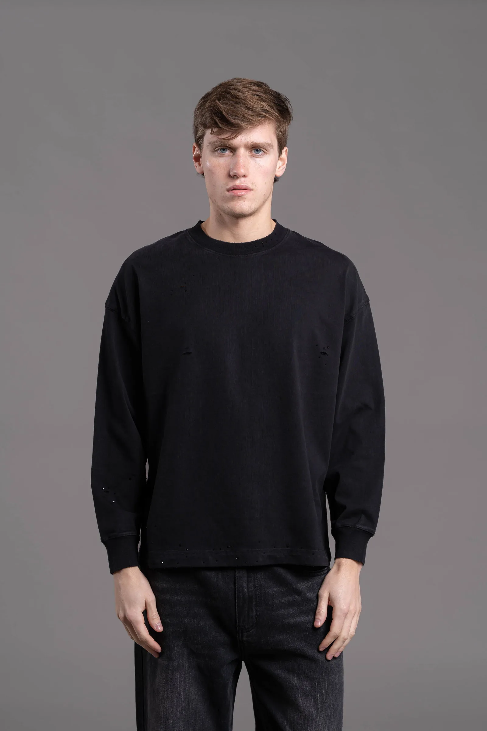 07 Manga Larga Destroyed Black