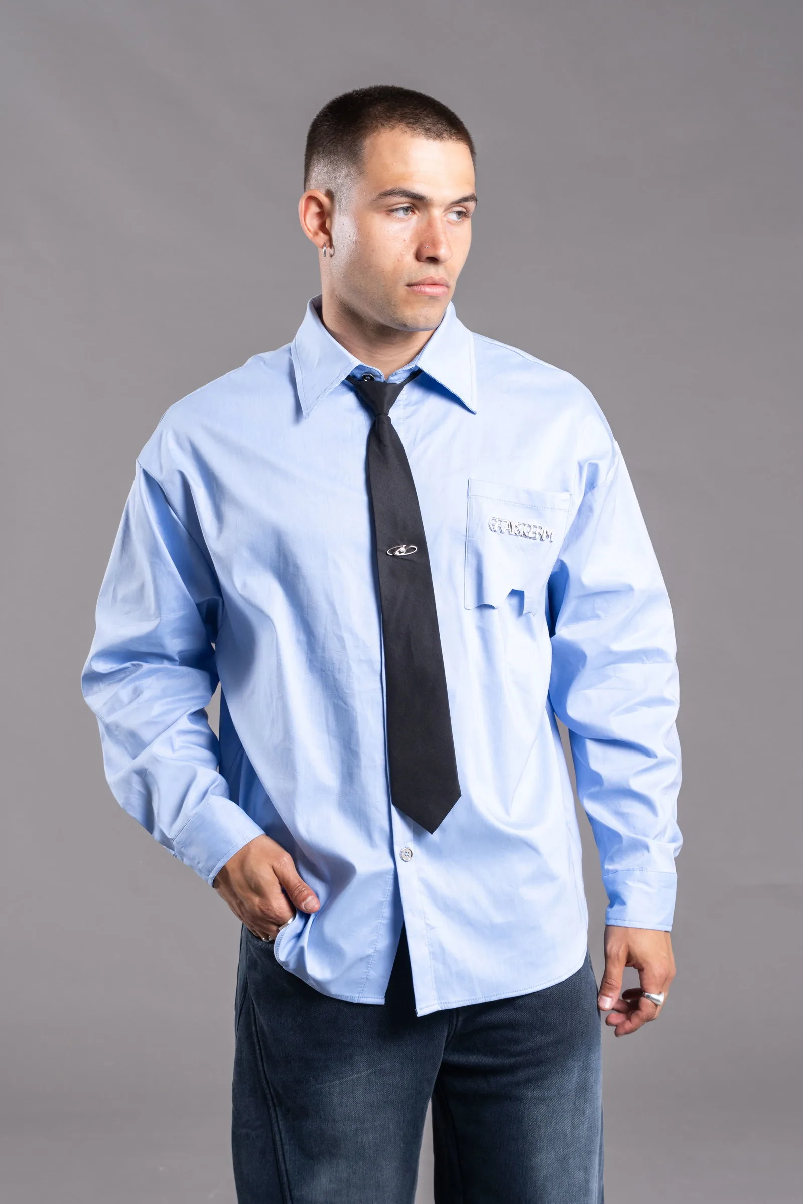 1001-A CAMISA BLUE