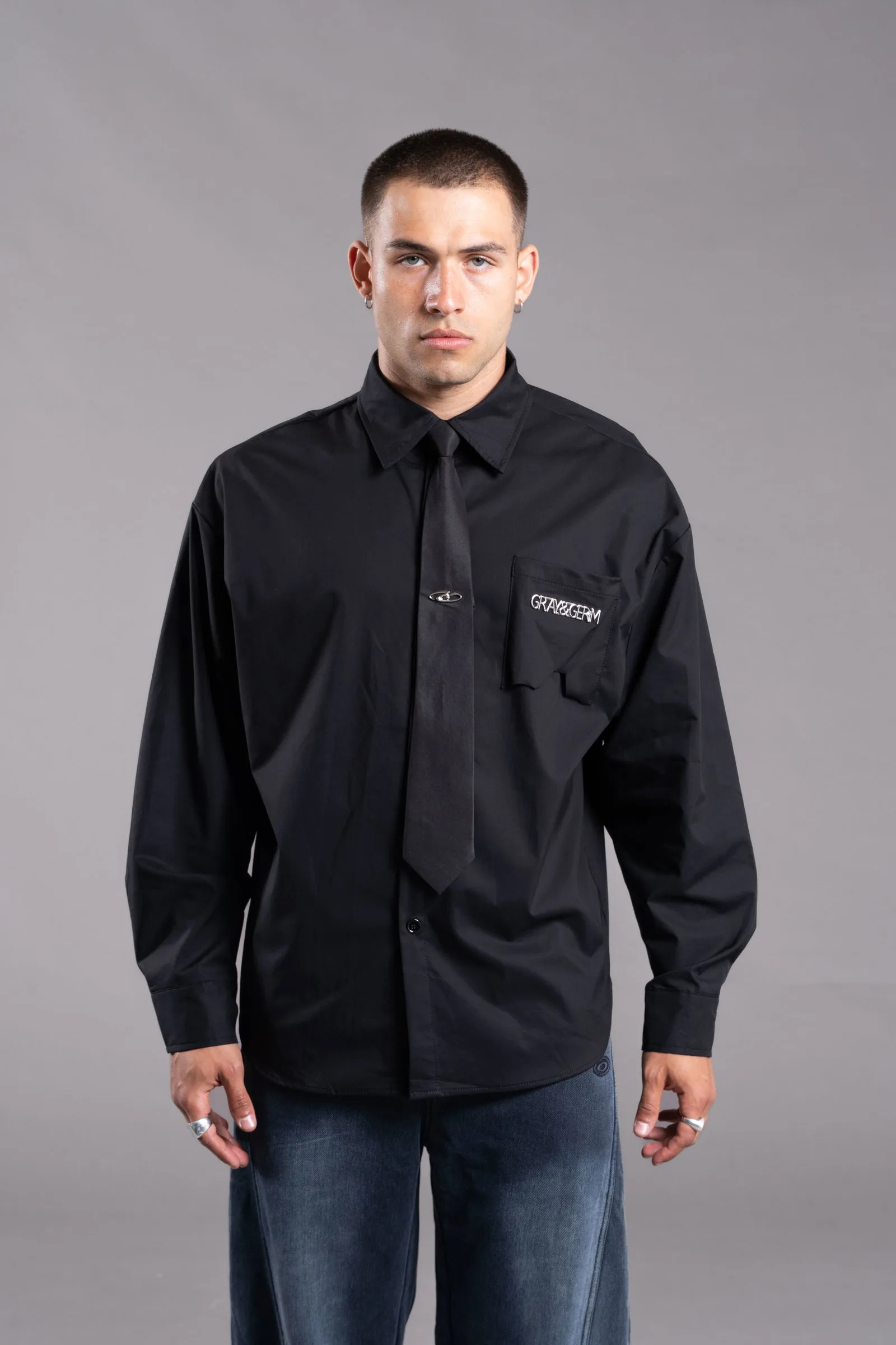 1001-C CAMISA BLACK