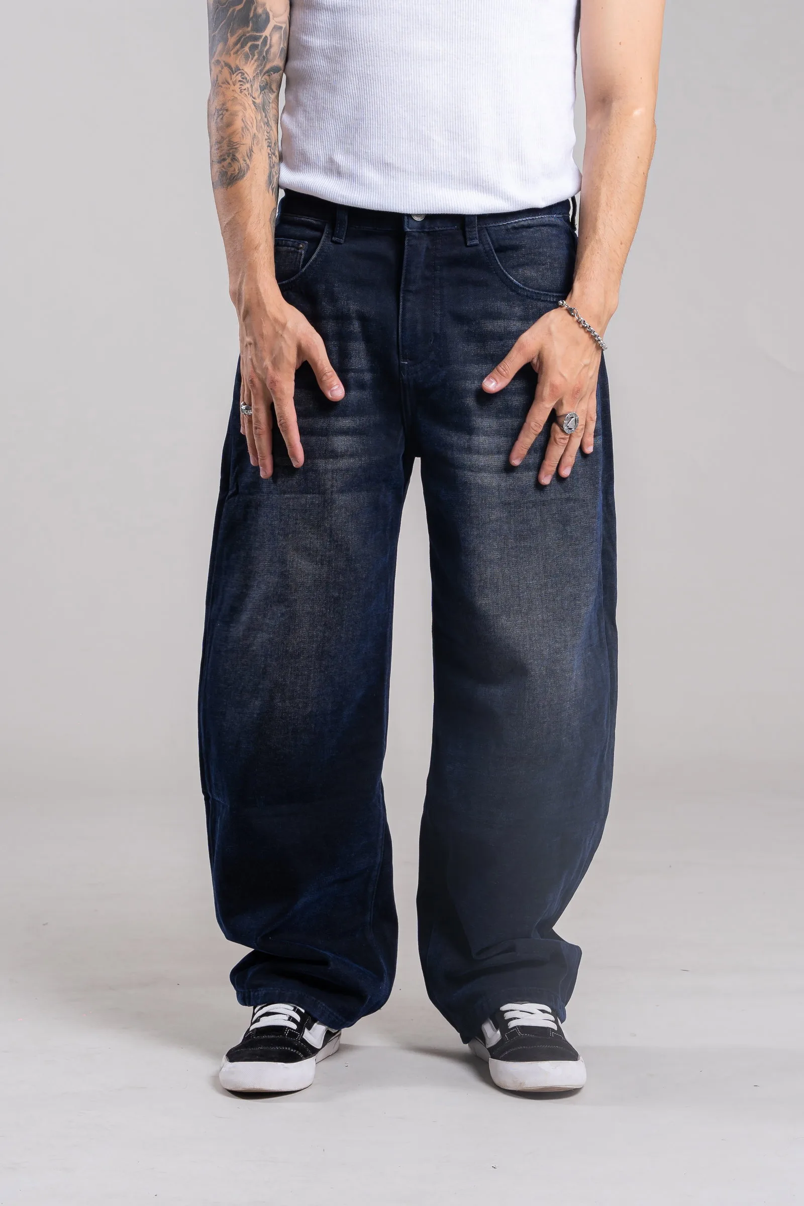 180100 Jeans Tercio pelo bicolor Blue