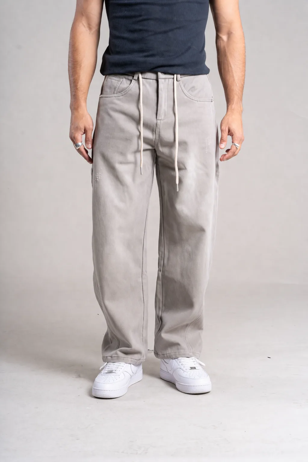 258115G Baggy Urban stone Grey