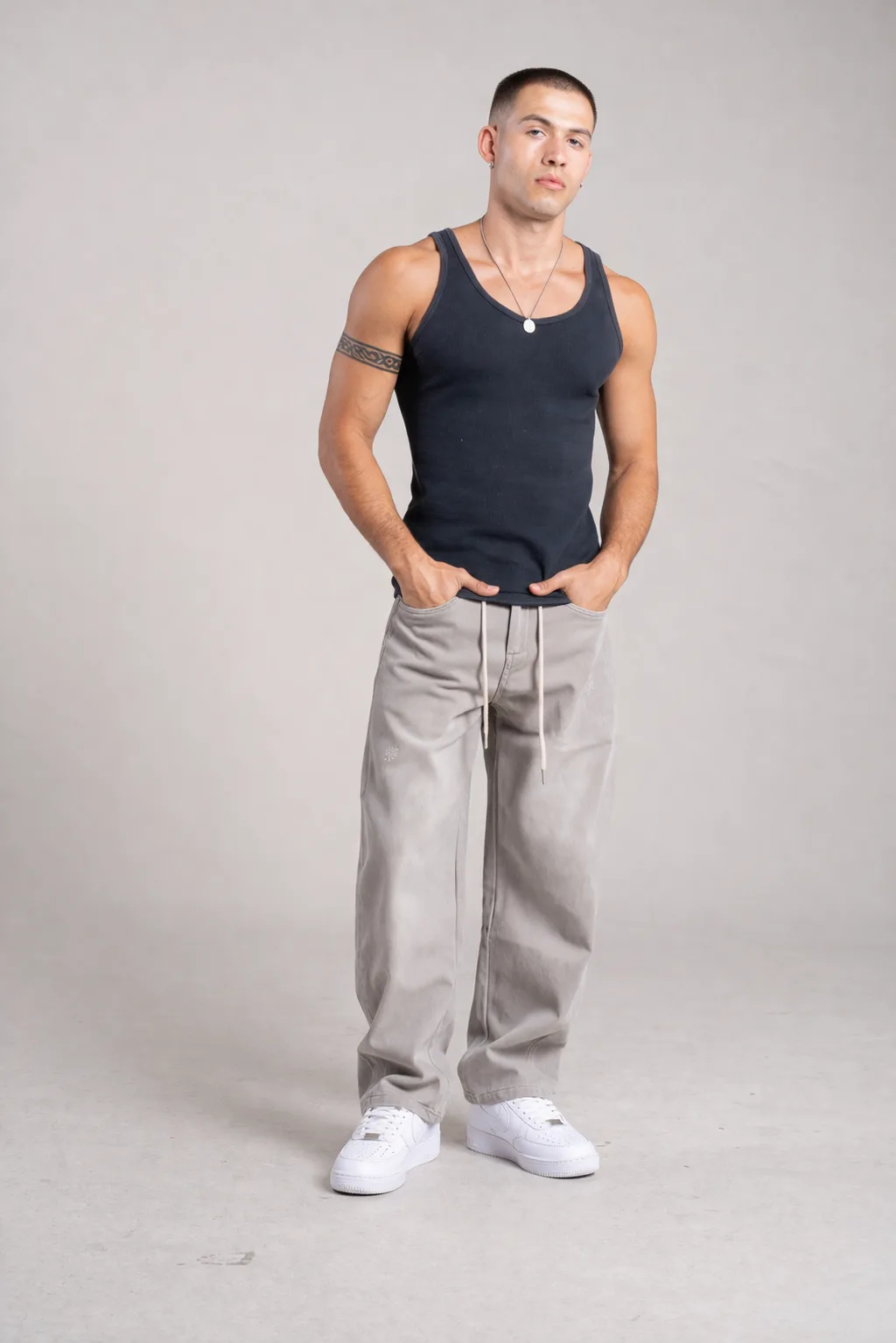 258115G Baggy Urban stone Grey - Imagen 3