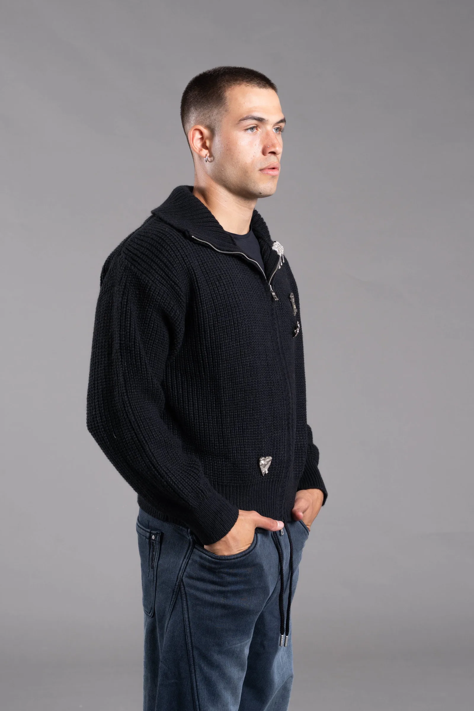 Alternative view of 2729-N campera de lana black