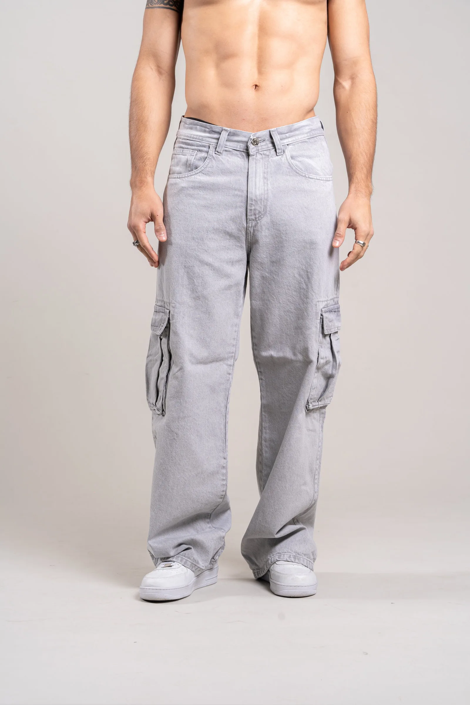 308 wide leg gray ULTIMOS TALLES