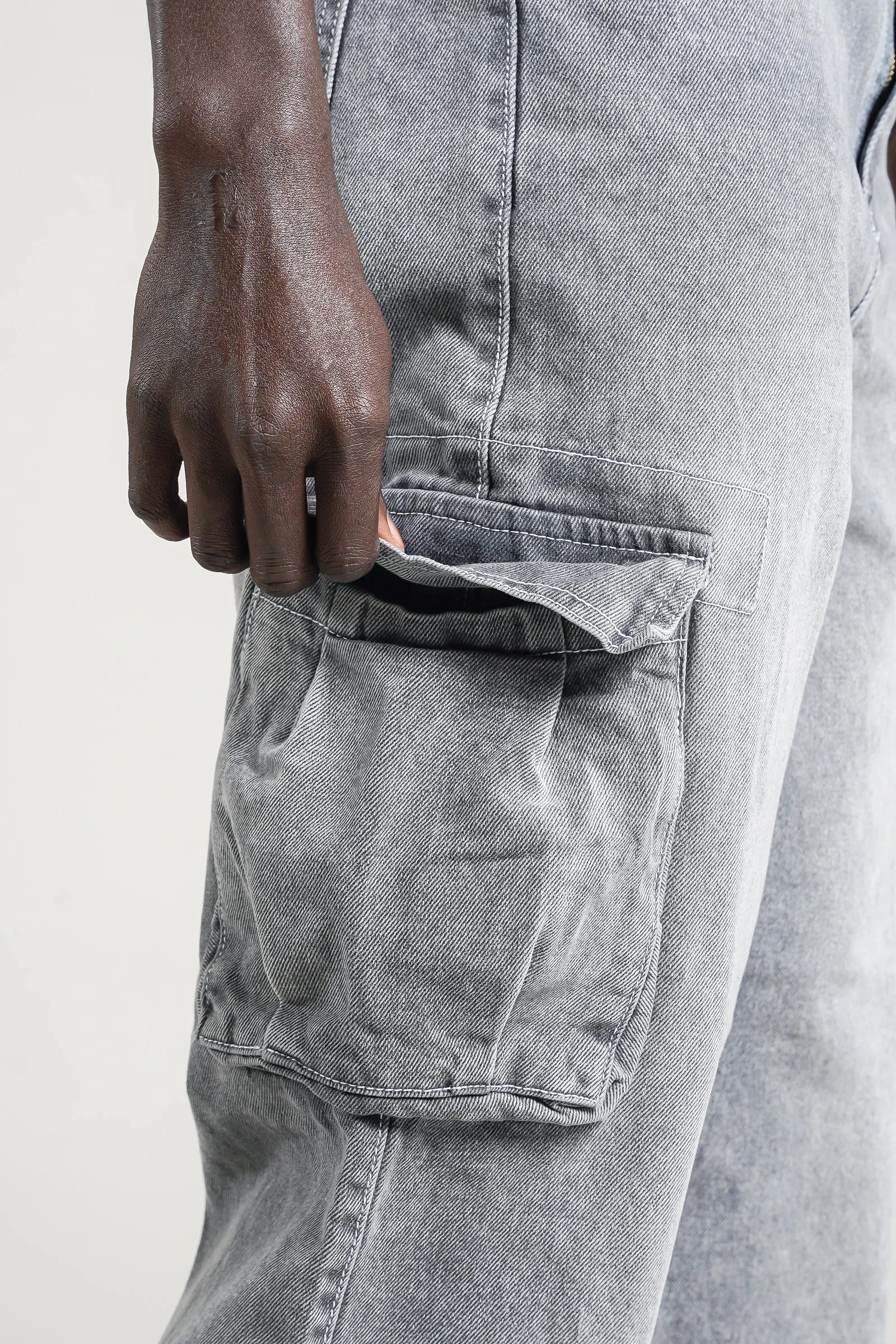 325- BAGGY CARGO GREY - Imagen 3