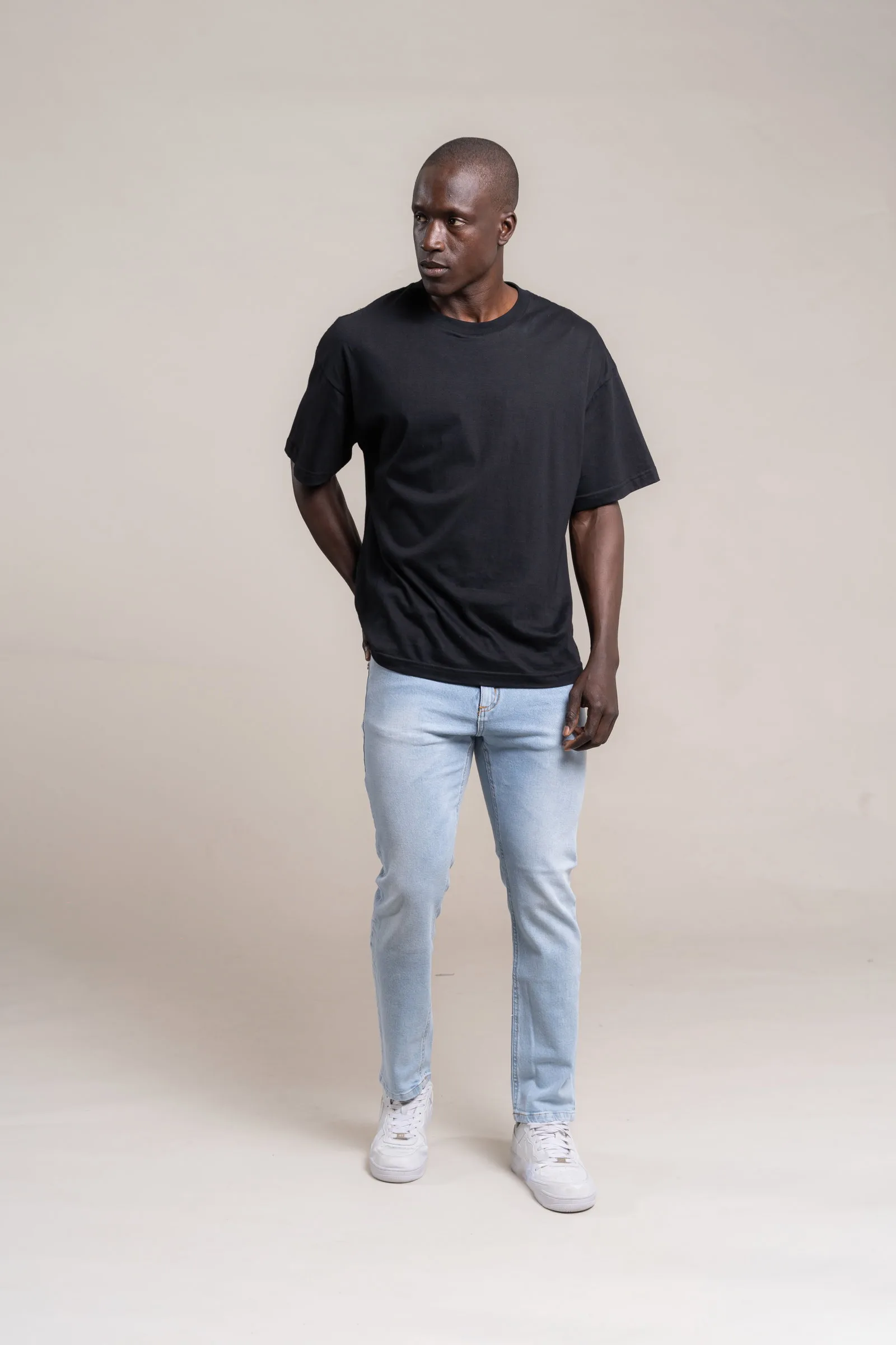 357 - SLIM FIT CELESTE LISO - Imagen 4