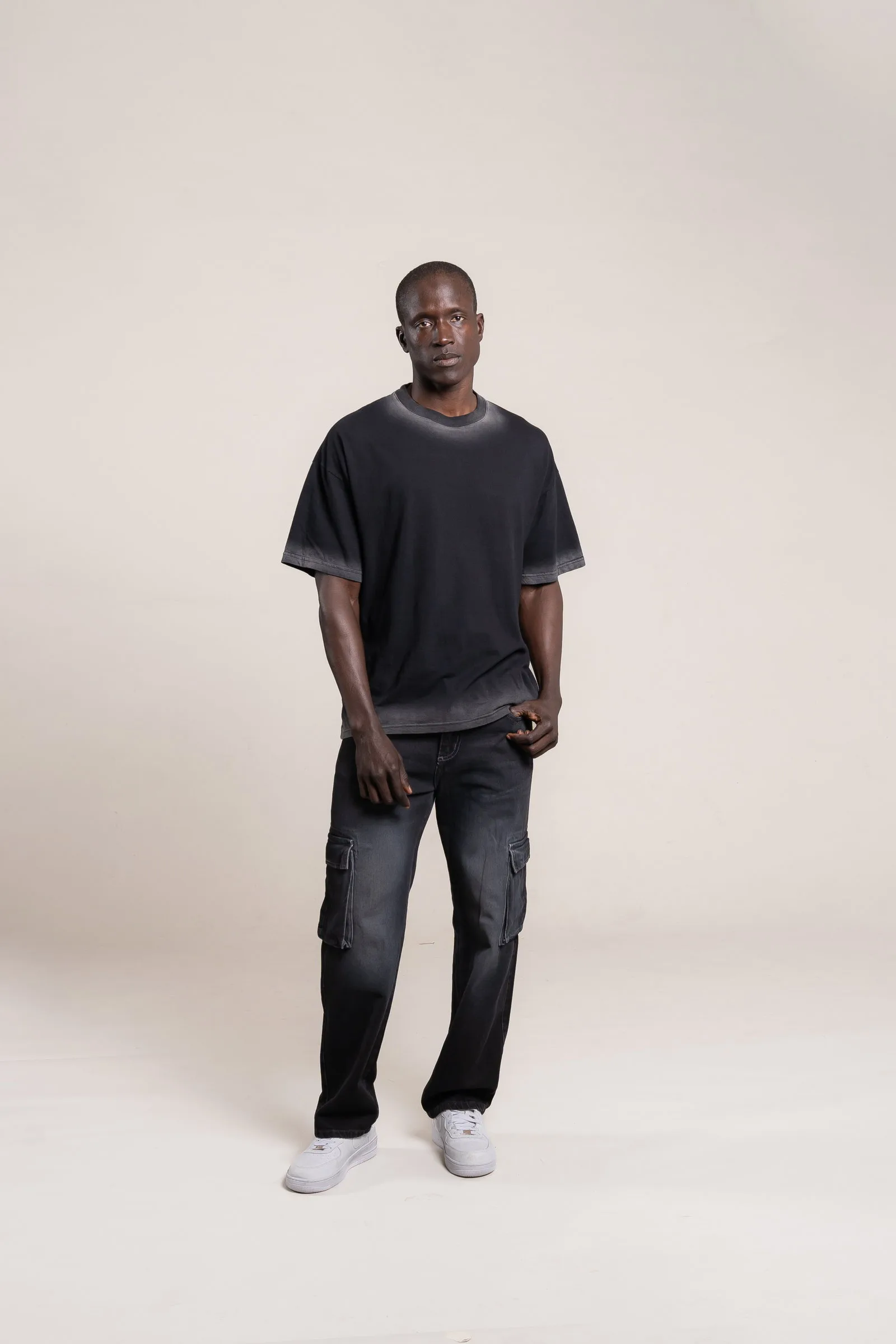 359A - RELAXED CARGO BLACK - Imagen 4