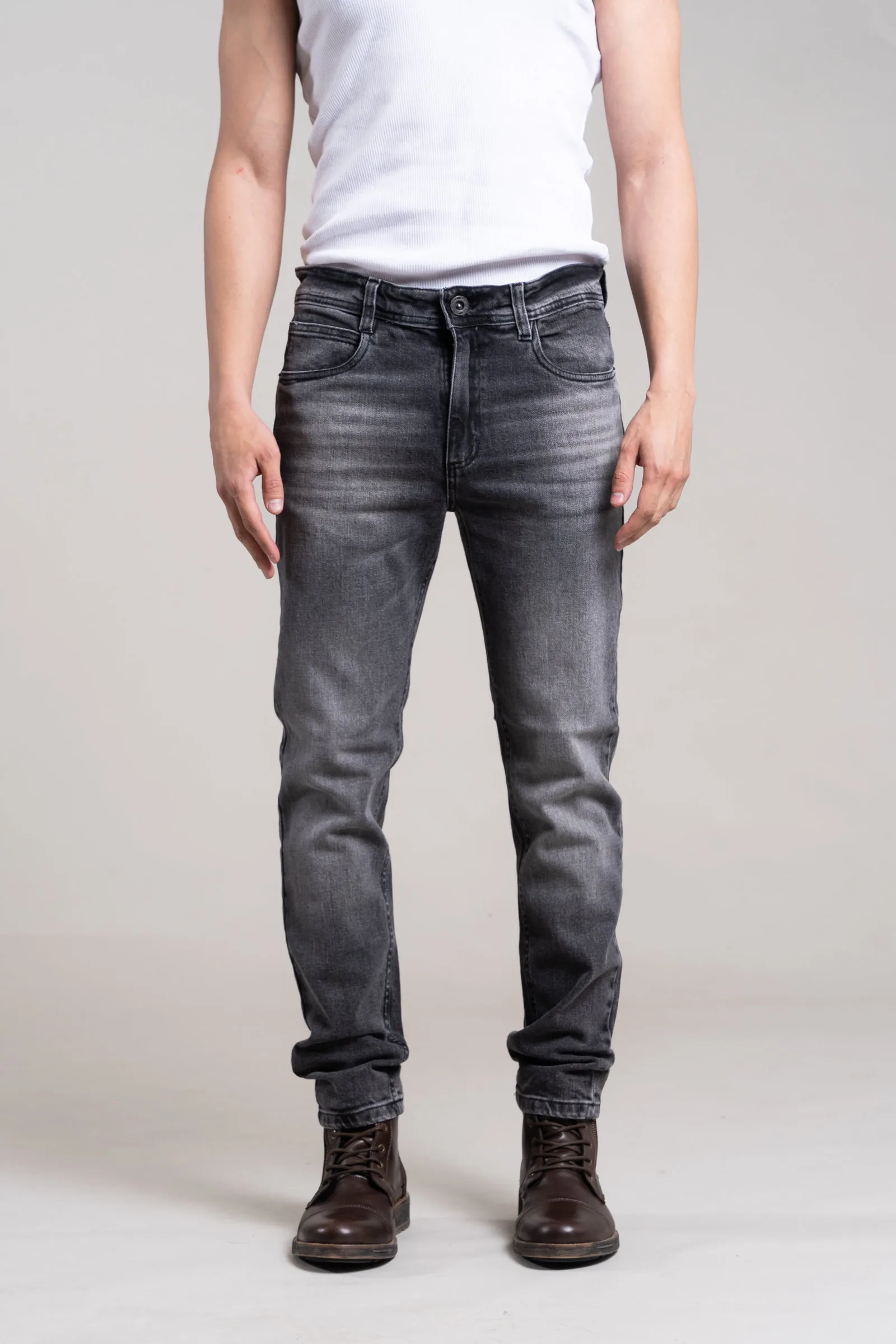 382 - SLIM FIT DARK GREY