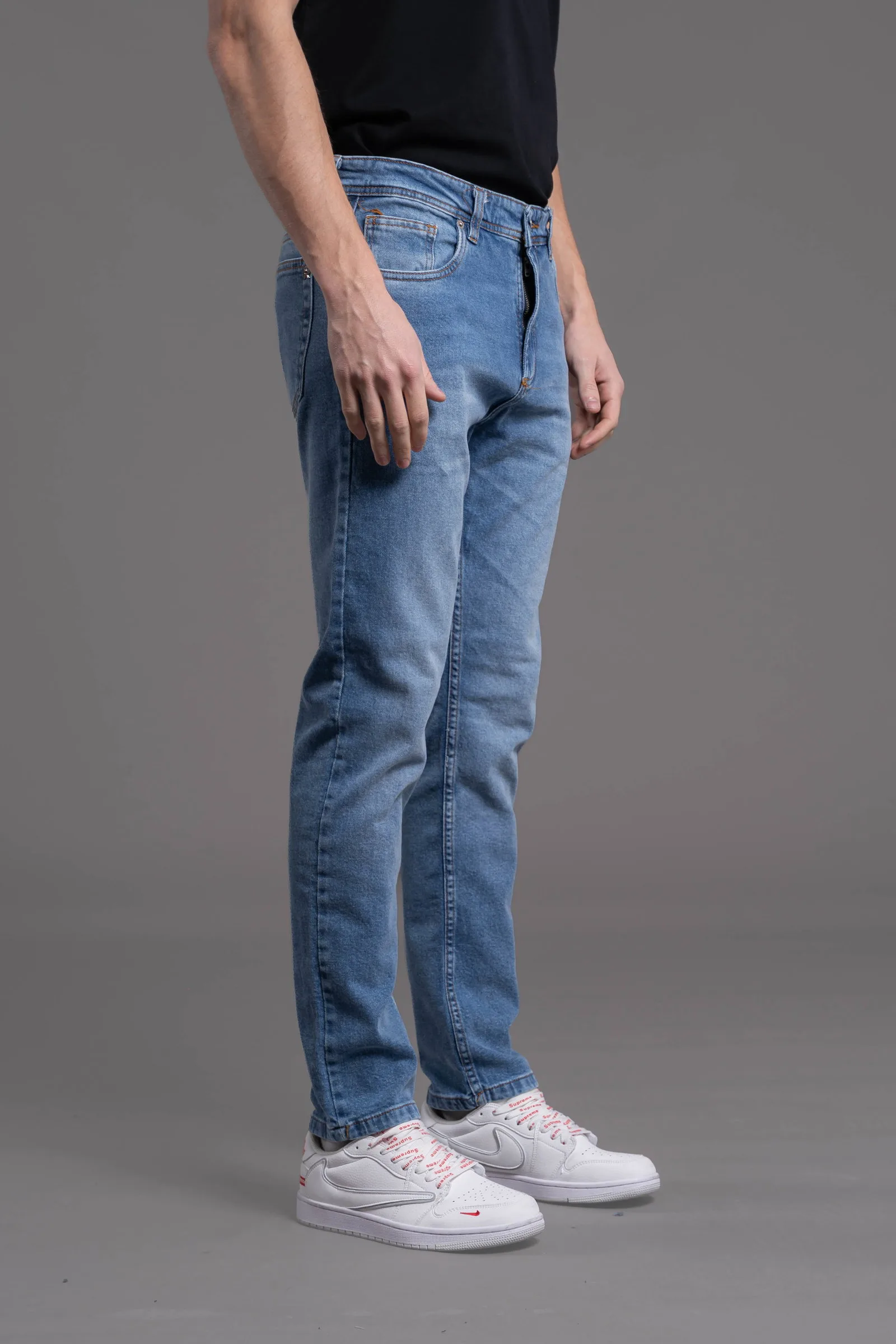Alternative view of 440 Jean Straight Light Blue