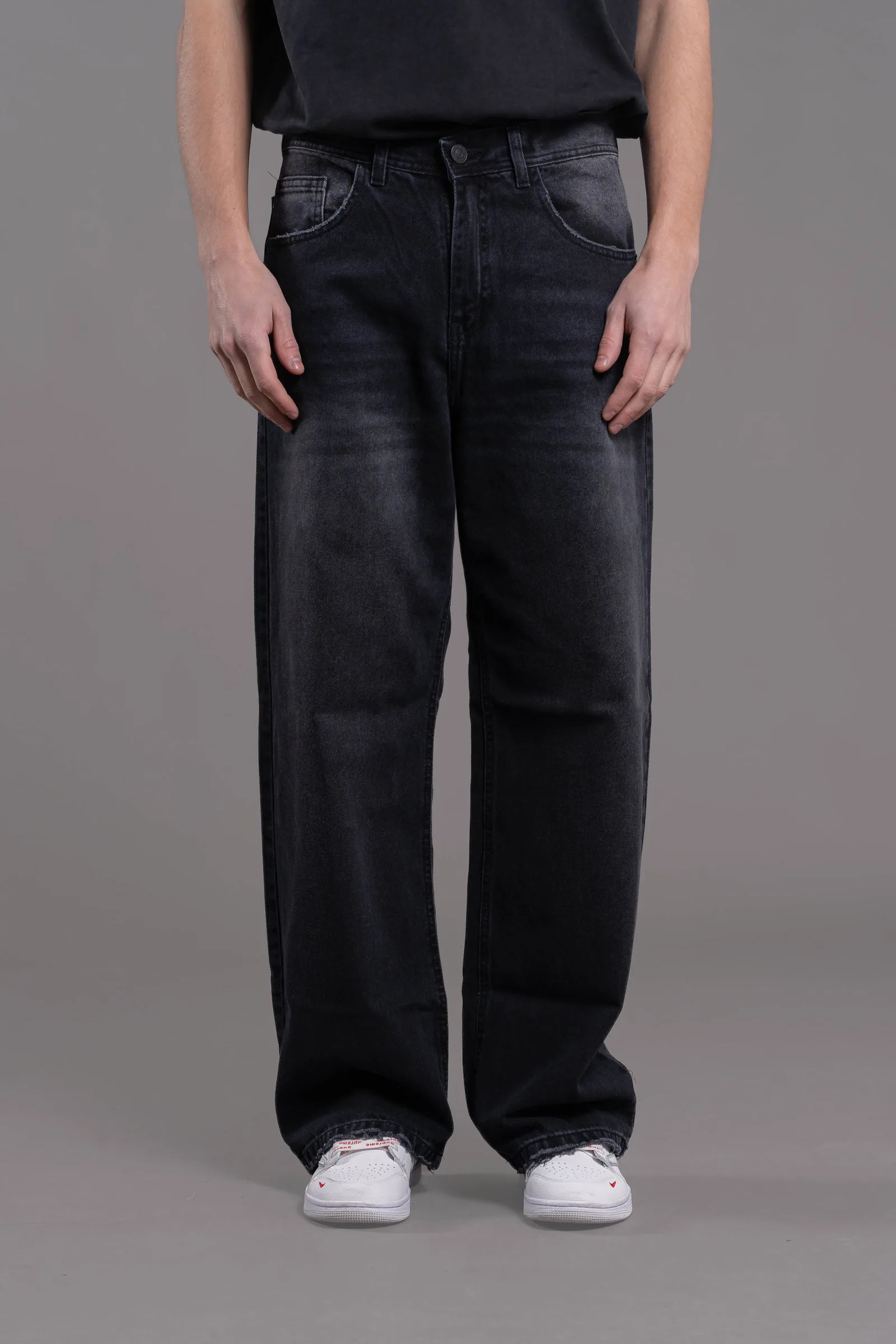 450 Baggy Washed Black
