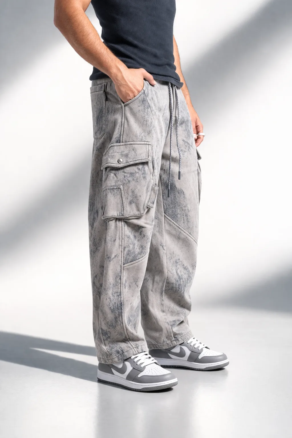 Alternative view of 8026B Cargo Baggy Acid Grey
