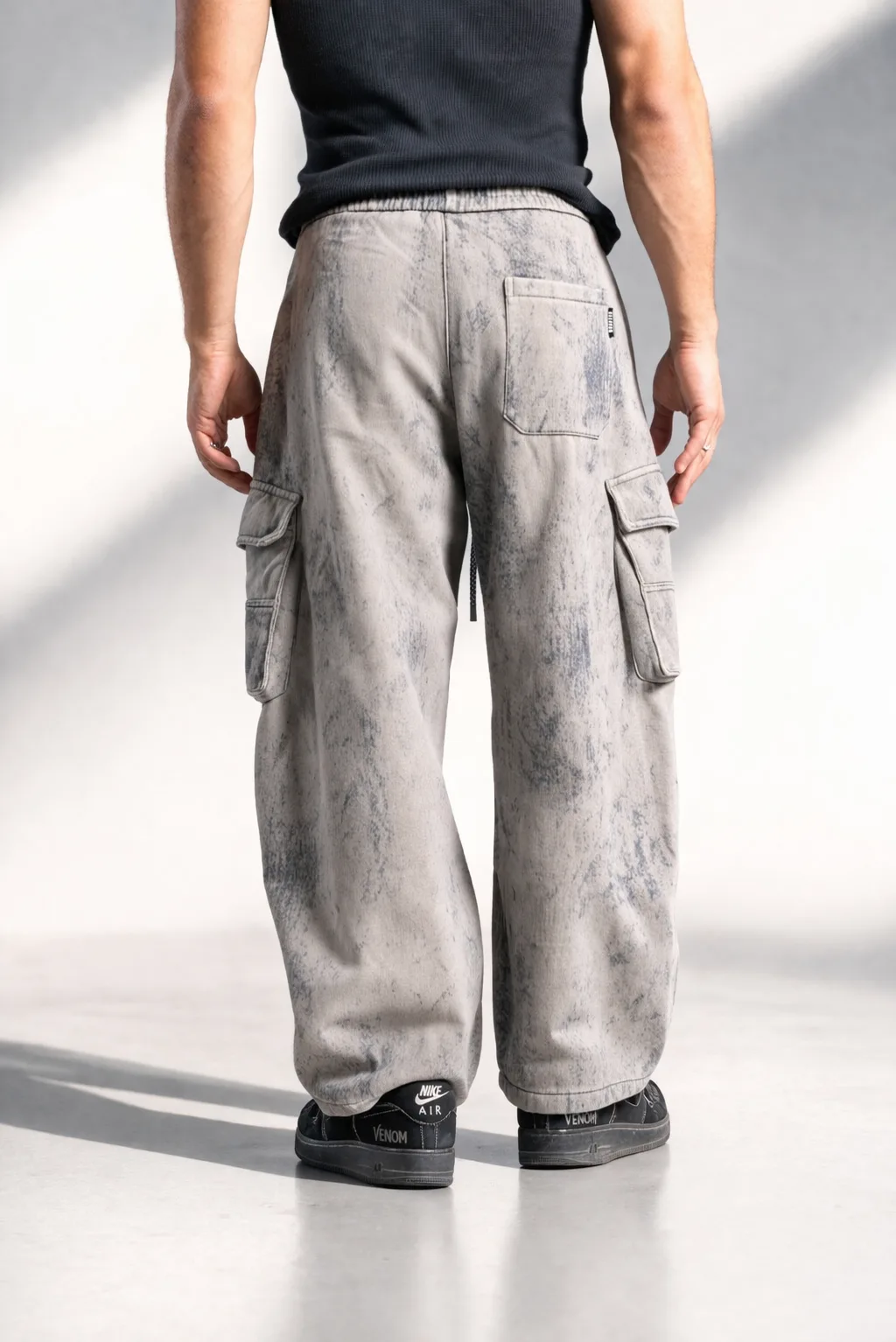 8026B Cargo Baggy Acid Grey - Imagen 5