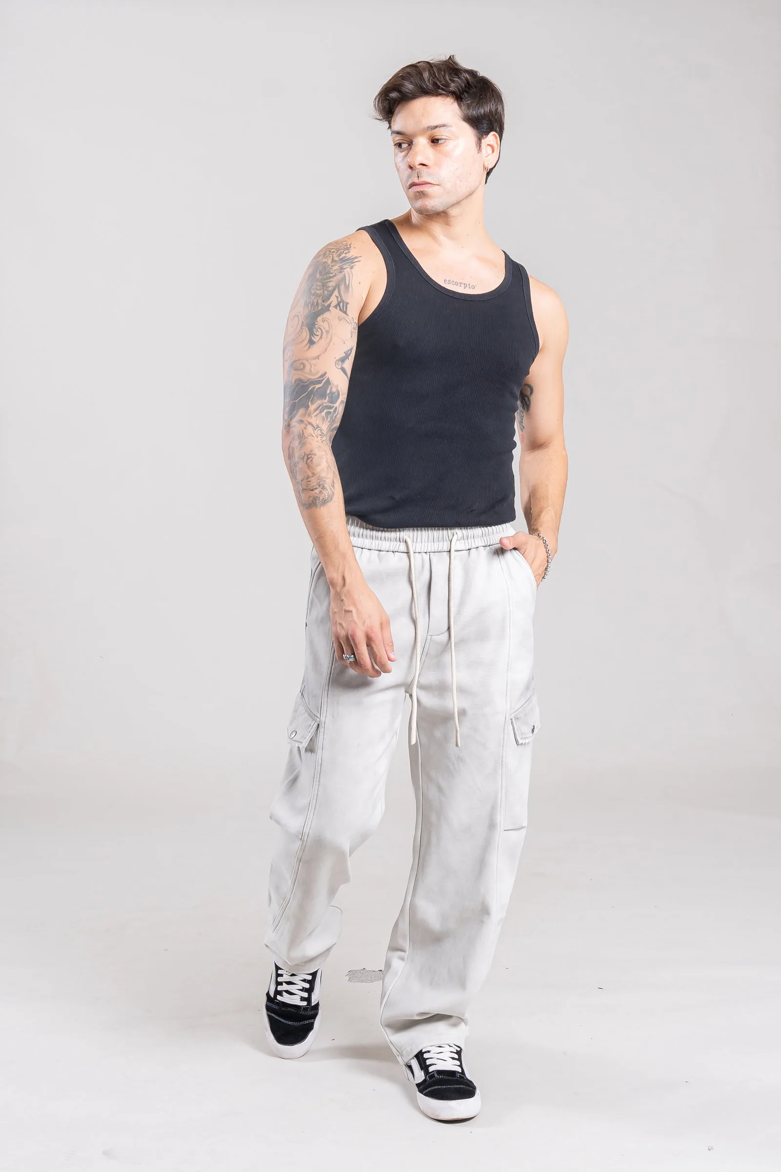 8691G - JOGGING GRIS IMPORTADO - Imagen 4