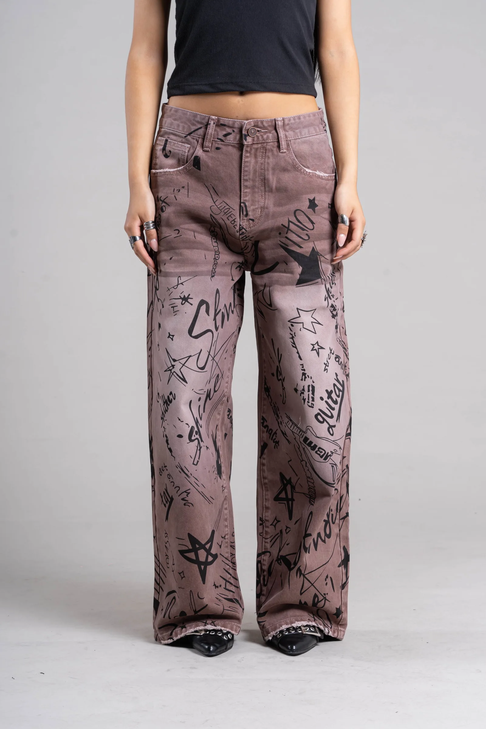 88062 - JEANS PRINT BLACK - Imagen 4