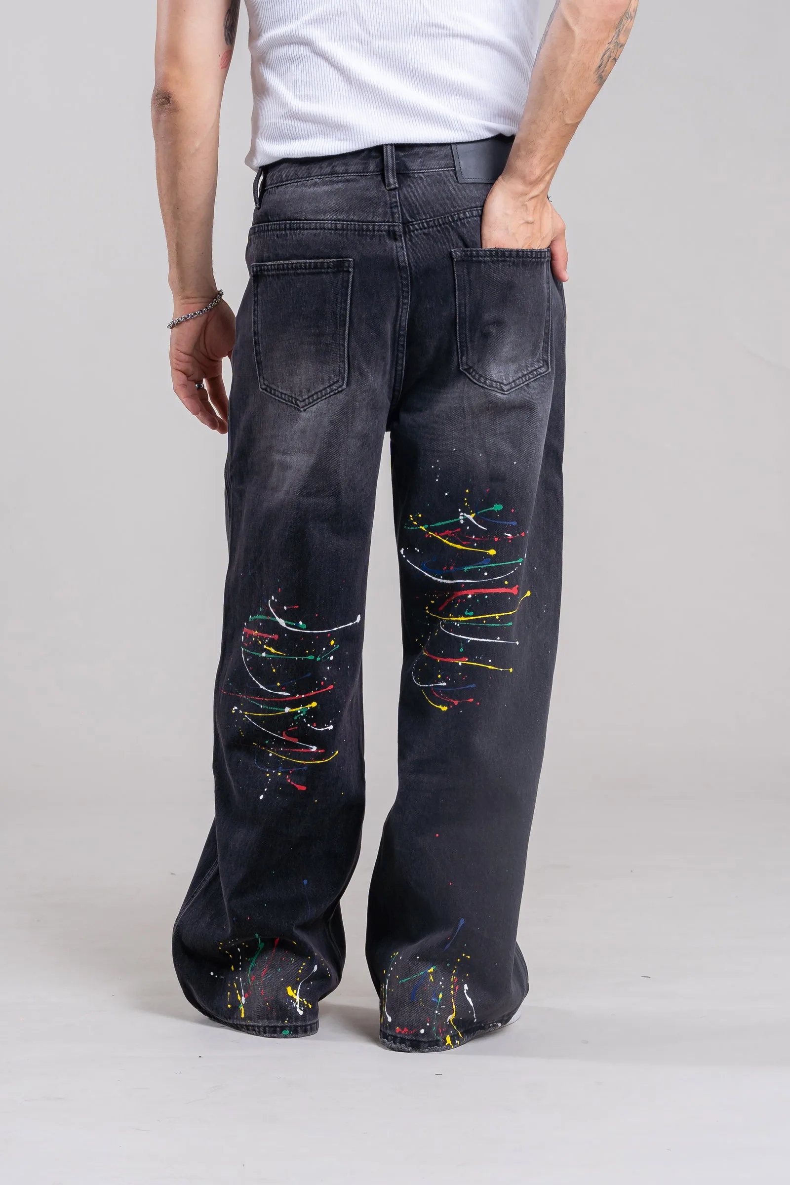 Alternative view of 88063- JEANS BLACK PAINT