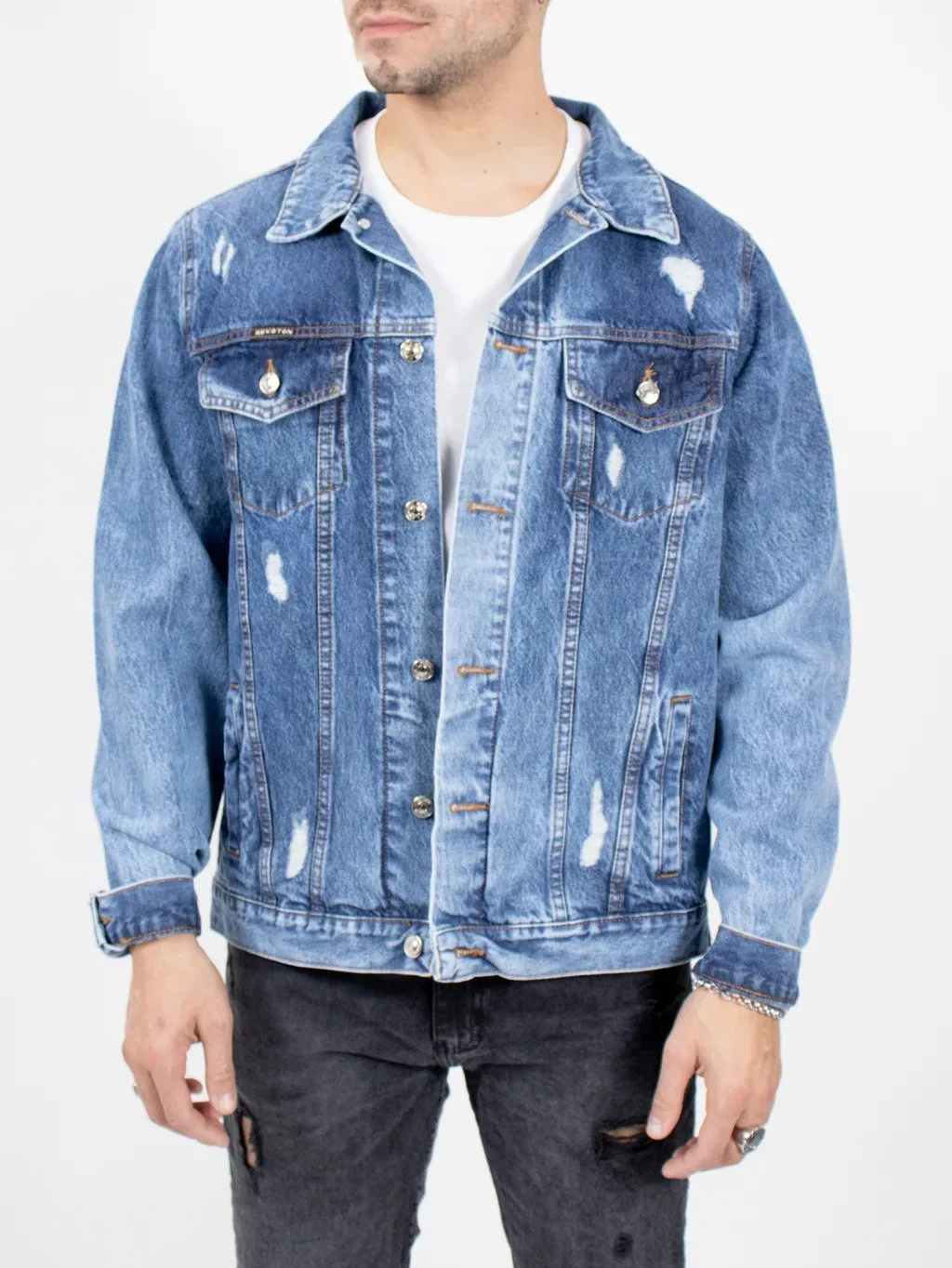 913 CAMPERA OVERSIZE CELESTE