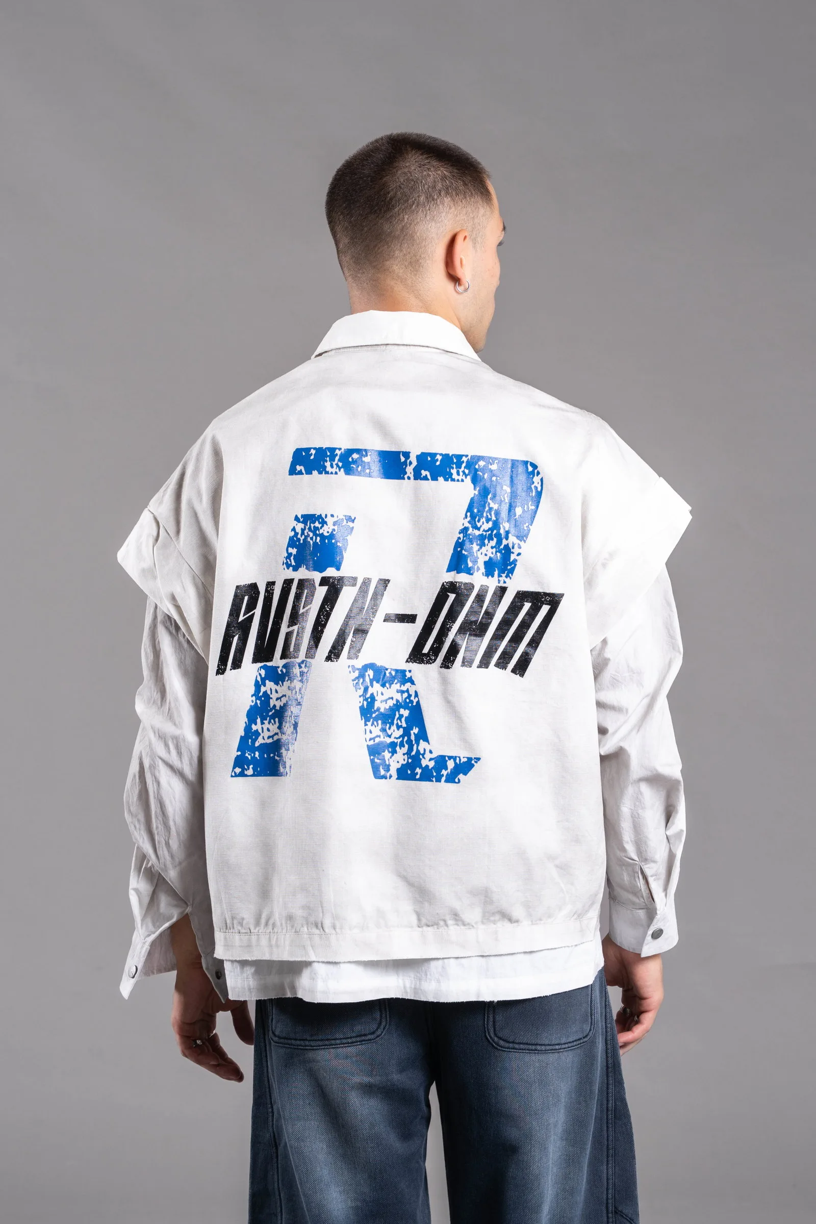 Alternative view of XZRN-47B CAMISA HIBRIDA DENIM