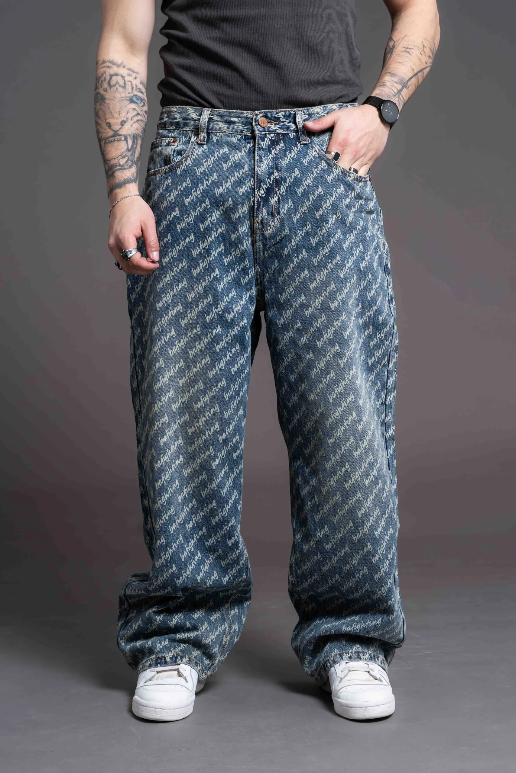 pantalon grafit - Revston